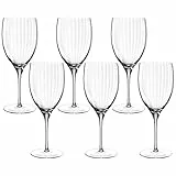 LEONARDO HOME Poesia Rotweinglas 6er Set, spülmaschinengeeigneter Rotweinkelch, Höhe 24 cm, 600 ml, Glas, 069165