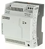 PHOENIX CONTACT STEP-PS/1AC/5DC/6.5 Primär Getaktete STEP POWER Stromversorgung zur Tragschienenmontage, 1-phasig Eingang, 5 V DC / 6,5 A Ausgang