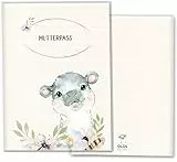 OLGS Mutterpasshülle Wildnis | Baby Schwangerschaft Geschenkidee Schutzhülle für den Mutterpass | Für werdende Mütter (Deutsche Mutterpasshülle ohne Personalisierung, Nilpferd)
