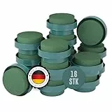 ELES VIDA Nasssteckschaum Schale Zylinder Form - 16 Stück 8x5 cm - Steckmoos, Steckmasse - Kegel für Blumengestecke - Steckschwamm zum Basteln, Hochzeit, Geschenke, Deko, Blumen Gesteck