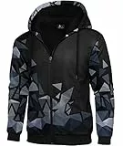 SwissWell Herren Sweatshirts mit Fleece Warm Hoodies für Männer mit Kapuze Sweatshirts Reißverschluss Kapuzenjacke