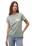 Mavi Damen Butterfly T-Shirt T-Shirt, Lily pad, S