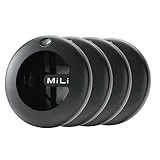 MiLi MiTag Duo Smart Tracker, Schlüsselfinder kompatibel mit Apple „Wo ist?“ und Android „Gerät Finden“, Anti-Verlust-Tag für Schlüssel, Geldbörse, Gepäck, Koffer, IP67 wasserdicht, 4er Pack