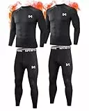 GarBull 2er Pack Thermounterwäsche Herren, Skiunterwäsche Herren & funktionsunterwäsche, Atmungsaktiv, Schweißregulierung, Perfekt für Winter und Sport unterwäsche