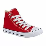 Elara Unisex Sneaker High Top Sportschuhe Chunkyrayan 85-109-B-Rot-42