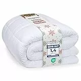 Utopia Bedding Bettdecke 220 x 240 cm, leichte Bettdecke mit Polyesterfüllung für 4 Jahreszeiten, Mikrofaser, für 2 Personen (weiß)