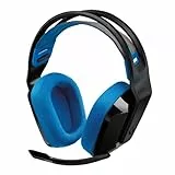 Logitech G G535 Lightspeed Wireless Gaming Headset - Leichter On-Ear-Kopfhörer, Mikrofon stummschaltbar, 33 Stunden Akkulaufzeit, kompatibel mit PS5, PS4, PC, USB-C wiederaufladbar - Schwarz,Blau
