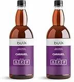 Bulk Kalorienfreier Barista Sirup, Zuckerfreier Kaffeesirup, Kalorienfrei, Zuckerfrei, Karamell, 1L (Packung mit 2)