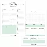 To Do Liste & Tagesplaner Block A5 | 50 Blätter mit Vor- und Rückseite