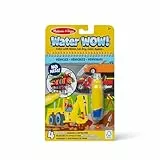 Melissa & Doug - Water Wow Wassermalbuch Fahrzeuge mit Spiralbindung und Wasserstift, 4 Motivseiten, Stift auffüllbar, Für Kinder ab 3 Jahren