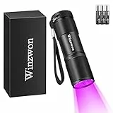 Winzwon UV Schwarzlicht Taschenlampe Haustiere Urin-Detektor für eingetrocknete Flecken Ihrer Hunde, Katzen und Nagetiere auf Teppichen, Vorhänge, Gardinen, Heimtierurindetektoren