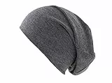 shenky Dunkelgraue Jersey Beanie Mütze für Herren und Damen