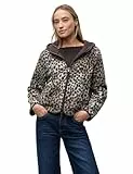 Street One Damen 3228255 Teddy-Jacke mit Leo-Muster, Sanded beige, 44