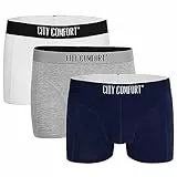 CityComfort Boxershorts Herren 3er Pack S-4XL Herren Unterhosen Unterwäsche Männer und Teenager Boxer (Mehrfarbig, XL)
