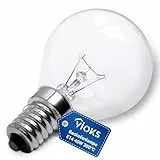 VIOKS E14 Glühbirne Backofenlampe 40W 300 Grad 230V 45mmØ 77mm - E14 Lampe für Mikrowelle Dunstabzugshaube Backofen Kühlschrank - Glühlampen & Leuchtmittel für Backöfen & Herde von Bоsch Siеmens