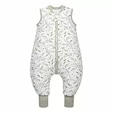 MIKAFEN Baby Schlafsack Winter mit Füßen 2.5 Tog Baumwolle Kinder winterschlafsack für Jungen und Mädchen 90cm/Höhe95-105cm,Ente