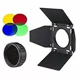 Godox BD-10 Barndoor-Zubehör-Set mit Wabengitter und 4 Farbfiltern für GODOX AD300Pro Outdoor-Blitz