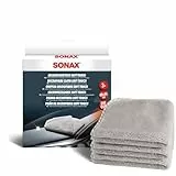 SONAX MicrofaserTuch soft touch (3 Stück) Leistungsfähiges Detailing Tuch für Polituren, Versiegelungen und den gesamten Fahrzeuginnenraum | Art-Nr. 04510000