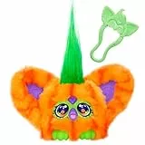 Furby Furblets Boo-Kin, elektronisches Plüschtier in Kürbis-Form in Orange, Stofftier für Kinder ab 6 Jahren mit Musik und Geräuschen und Schlüsselanhänger, spricht Furbisch und bewegt Sich