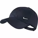Nike Kinder Schirmmütze Metal Swoosh Cap, Obsidian/Metallic Silver, One Size, 405043-451