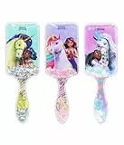 Joy Toy - Unicorn Academy Haarbürste mit Glitzerelementen für Mädchen - 3 Designs: Sophia, Eva & Layla - Kindgerechte Bürste (1 Bürste: Figur kann nicht gewählt werden)