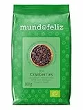 Mundo Feliz Getrocknete Cranberry aus Bio-Anbau, 5 x 100 g