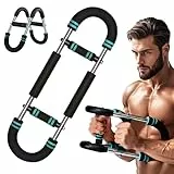 Twister Armtrainer, U-förmiger Twister Armtrainer, Brusttrainer für Männer Oberschenkel-Master-Trainer Körperstärke Fitnessgerät Adjustable Chest Exerciser for Men (Blue)