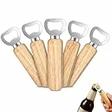 5 Stück Flaschenöffner, Natur Kronkorkenöffner, Tragbare Kapselheber geschenke öffner Personalisierter für Männer Bier öffner