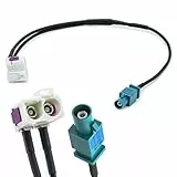 Adapter-Universe FAKRA Doppel Buchse (Z) auf Einzel Stecker Auto Antennen Verteiler Adapter passend für Universal