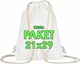 10 Stück Turnbeutel 21 x 29 cm – Kndergeburtstag mitgebsel set - Baumwollbeutel - Festival Event Bag Party - Hipster Stofftasche Bag, OEKO-TEX® zertifiziert Stoffbeutel Sack zum gestalten
