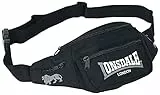 Lonsdale unisex adult Hip Luggage Carry On Luggage, Black/Grey,Einheitsgröße EU