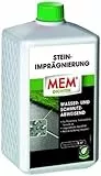 MEM Stein-Imprägnierung, Wasser- und schmutzabweisend, Schützender Abperleffekt, Lösemittelfrei, 1 l, Transparent