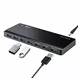 TP-Link UH700 USB 3.0 Hub mit Stromversorgung, 7-Port USB Verteiler & Splitter, idealer USB Adapter mehrfach für Windows, Mac, Chrome & Linux OS, mit Netzteil & EIN/Aus-Schalter