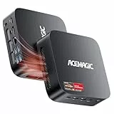 ACEMAGIC Kron Mini K1 Mini PC, AMD Ryzen 5 7430U (Äquivalent zu 5850U, 6C/12T, Bis zu 4.3Ghz),32GB DDR4 512GB M.2 SSD Windows 11 Pro Mini PC, Mini Computer with WiFi 6 | BT 5.2 | 4K UHD | Type-C