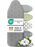 arteneur® - Made in Germany Bügelbrettbezug 120x40 | Hitzereflektierend | Gummizug | OEKOTEX100 | 5 Größen | Polsterung | Bügelbrettbezug für Dampfbügelstation und Dampfbügeleisen | Bügeltischbezug M