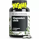 Magnesiumcitrat – 360mg elementares Magnesium pro Tagesdosis – 180 vegane Kapseln – 2-Monats-Vorrat – hochdosiert, ohne Zusätze – in Deutschland entwickelt & laborgeprüft