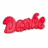 Fruchtgummi Danke – 25er Pack Gastgeschenk – Süßes Dankeschön im Schriftzug Danke für Gäste, Hochzeit, Geburtstag, Firmen-Event & Feiern – Gummibärchen mit 10% Fruchtsaft als Mitgebsel & Give-away