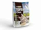 Croci Tofu Clean Litter 6L – Klumpende Katzenstreu, biologisch abbaubar, spült in der Toilette, 100 % pflanzlich, langanhaltender geruchshemmender Sand