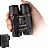 Flintronic 30x60 Kompakt Mini-Fernglas, HD Ferngläser, Leichtes Faltteleskop für Erwachsene und Kinder, für die Jagd, Besichtigung, Vogelbeobachtung, Wandern, Anschauen von Fußballspielen