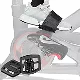 CyclingDeal Strap-in Plattformpedale – kompatibel mit Peloton-Pedalen für Peloton-Fahrrad & Fahrrad + rutschfeste Griffe, Peloton-Pedal-Konverter, Peloton-Zubehör, Fahren mit Sneakers
