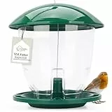 WILDLIFE HOME Vogelfutterspender XXL zum Aufhängen 1,5kg I Extra große Vogelfutter Kapazität I Vogelfutterstation für Wildvögel, Vogel-Futterstation, Futterspender, Vogelfutterhaus