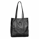 Gabor bags Elfie Damen Shopper Umhängetasche Reißverschluss Klein Schwarz