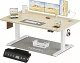 Homall Höhenverstellbarer Schreibtisch 140x70 cm, Schreibtisch Höhenverstellbar, Elektrischer Schreibtisch mit Vierteilige Tischplatte, Computertisch mit Memory Funktion,Standing Desk