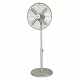 Cecotec Standventilator EnergySilence 610 Steelstyle. 50 W, Stahl-Finish, Durchmesser 40,6 cm mit 4 Flügeln, 3 Geschwindigkeiten, Oszillation, höhenverstellbar, maximale Sicherheit