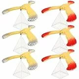 Toyvian 6 Stück Balance Vögel Balancieren Adler chwerkraftvogel mit Pyramide Kinder Physik Wissenschaft Erwachsene Büro Desktop Neuheit Adler Trick Party für Fingerbalance (Zufällige Farbe)
