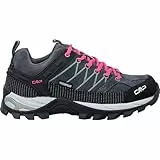 CMP Rigel Low Wmn Trekking Shoes Wp Damen Wanderschuhe, Anthrazit Mineral Green, 39 EU