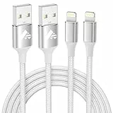 Aioneus iPhone Ladekabel, Lightning Kabel [2Pack 2M] iPhone Schnellladekabel MFi Zertifiziert iPhone Kabel Fast USB Ladekabel für iPhone 14 13 12 11 Pro Max Mini XS XR X 8 7 6 6s Plus 5 SE,iPad