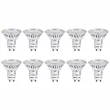 Lepro GU10 LED Lampe, 3W 250 Lumen LED Leuchtmittel, 2700 Kelvin Warmweiß ersetzt 35W Halogenlampen, 100 Grad Abstrahlwinkel, 10er Pack