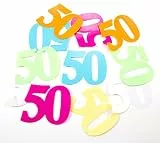 Folat XXL-Konfetti Bunter 50. Geburtstag 12er Pack