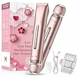 RAXMETRY Intimrasierer für Frauen, 2 In 1 Elektrischer Rasierer Damen, silky splash rasierer, Wiederaufladbar Trimmer Damen für Bikinizone Achseln, austauschbare Keramikklingen, Ipx7 Wasserdicht